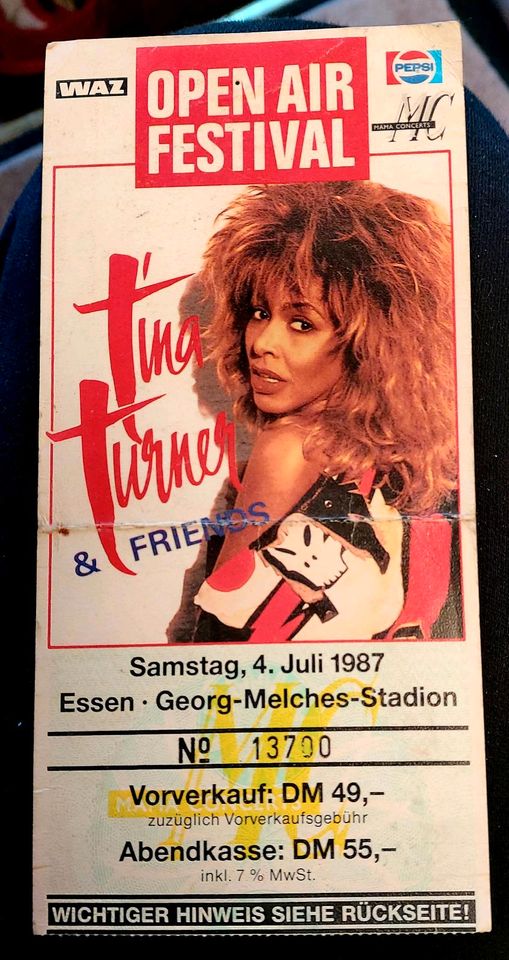 Eintrittskarte Tina Turner & Friends in Wuppertal