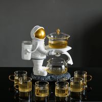 ✅ NEU Sammler Teeset (Astronaut) Glas Tee Set Teekanne Gläser Hessen - Lohra Vorschau