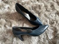 Salamander Pumps 6,5 39,5 40 Leder vintage blau schwarz gold Friedrichshain-Kreuzberg - Friedrichshain Vorschau