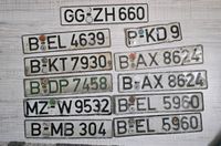 Nummernschilder Autoschilder Kfz Kennzeichen DIN Nordrhein-Westfalen - Menden Vorschau
