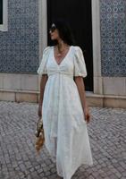 Zara Damen kleid mit lochstickerei GR-XS Weiss neu Bayern - Neufahrn Vorschau