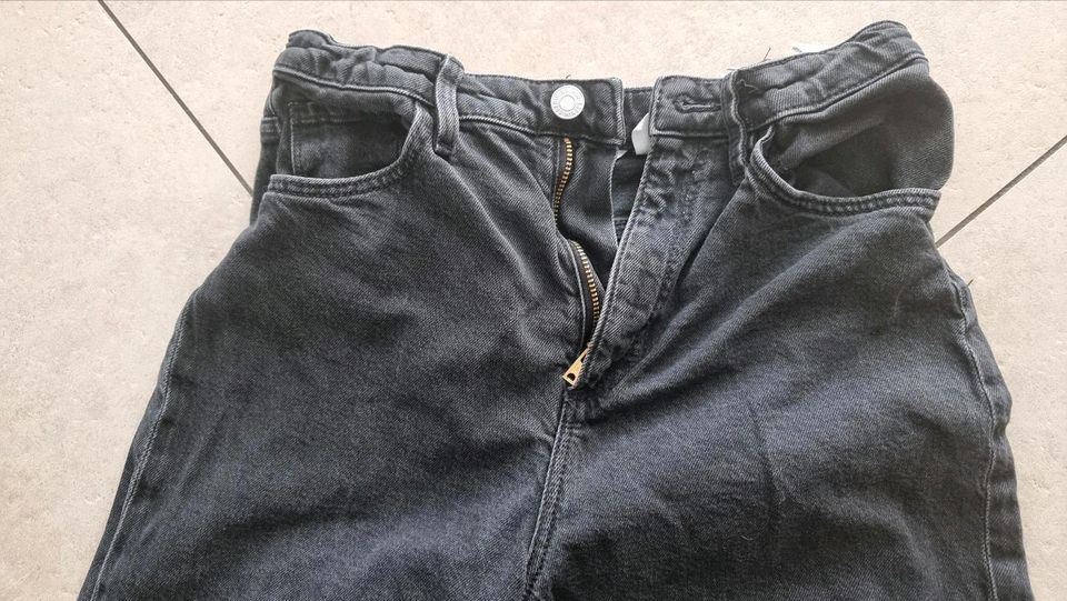 Jeans Hose Wide High Waist weit von H&M Größe 158 schwarz in Berlin