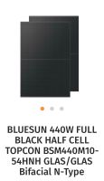 BLUESUN 440W FULL BLACK PV Photovoltaik Module Glas/Glas Solar Hamburg-Mitte - Hamburg Altstadt Vorschau