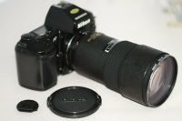 Nikon F801 AF + Lichtstarkes Nikkor 180mm 1:2,8 ED Objektiv Nordrhein-Westfalen - Hilden Vorschau