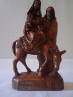 Skulptur Heilige Familie handgeschnitzt aus Olivenholz Bayern - Gemünden a. Main Vorschau