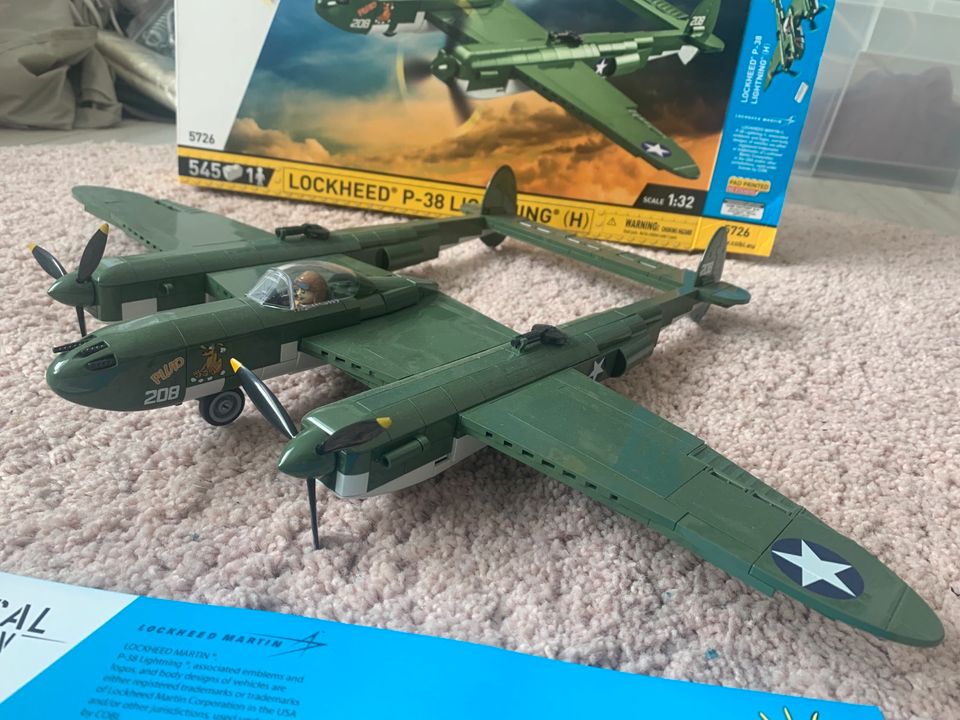 Cobi 5726 Lockheed P-38 mit OVP und Anleitung in Wuppertal - Oberbarmen, Lego & Duplo günstig kaufen, gebraucht oder neu