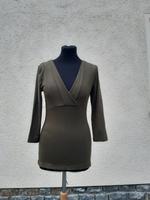 khakifarbenes Oberteil oliv edel schick chic sexy Bluse 50er 50s Sachsen - Niederwiesa Vorschau