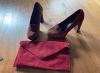Set Plateauschuhe mit passender Clutch Bayern - Schwaig Vorschau