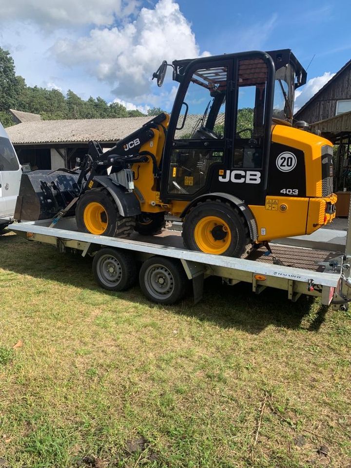 Minibagger Bagger Radlader Baumaschinen Mieten Vermieten in Bersteland