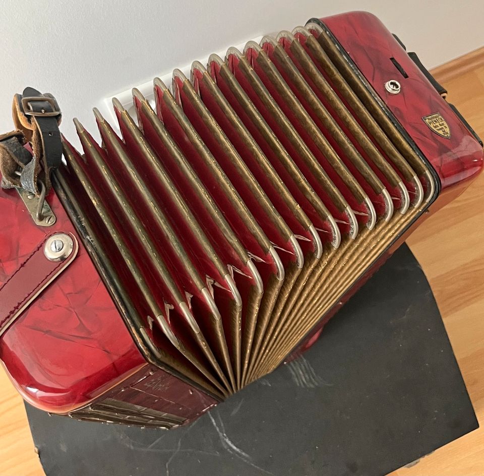 Hohner Tango IM 96 Bass Akkordeon rot super Zustand im Koffer in Dortmund