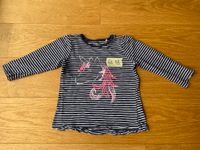 Shirt, Langarm, blau-weiß gestreift mit rosa Pferdekopf, Gr. 98 Nordrhein-Westfalen - Odenthal Vorschau