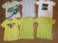 6x Jungen T-Shirt lime weiß Gr.146/152 Gecko Motiv Kinder Nordrhein-Westfalen - Grevenbroich Vorschau