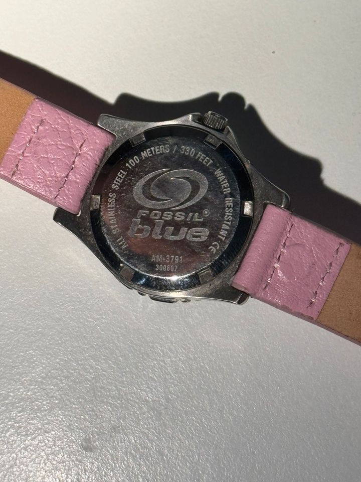 Fossil Blue Damenuhr Uhr Lederarmband rosa Steel in Braunschweig