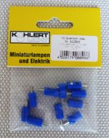 10 Mini-Stecker Ø 2,6 mm mit Querloch (blau) -neu mit OVP- Hessen - Idstein Vorschau