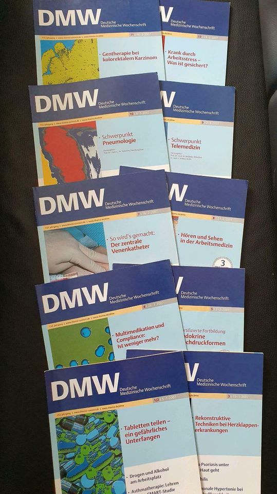 Medizinische Fachzeitschriften, DMW, ViaMedici, AINS, Radiologie in Essen