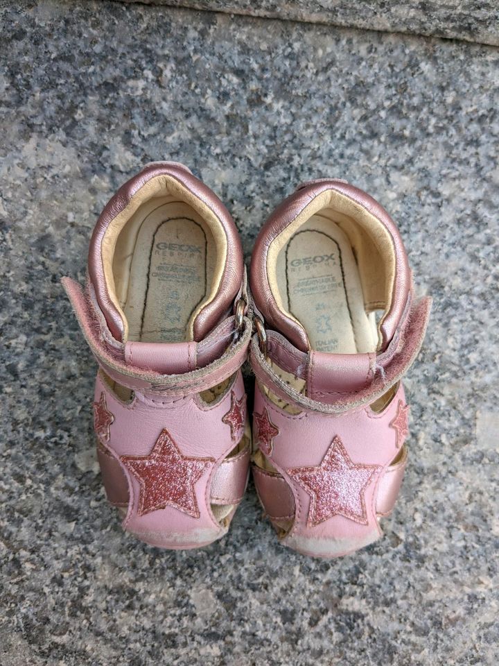 Sandalen Geox Gr. 21 Leder Mädchen rosa in Bischweier