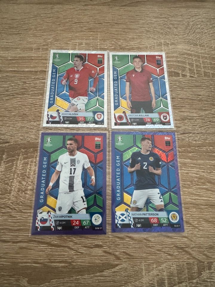 Match Attax UEFA Euro 2024 Germany Graduated Gem CZE14 ALB9 SVN17 in Fürth