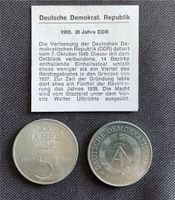 2x 5 Mark DDR Gedenkmünzen (XX Jahre DDR) 1969 Nordrhein-Westfalen - Oerlinghausen Vorschau