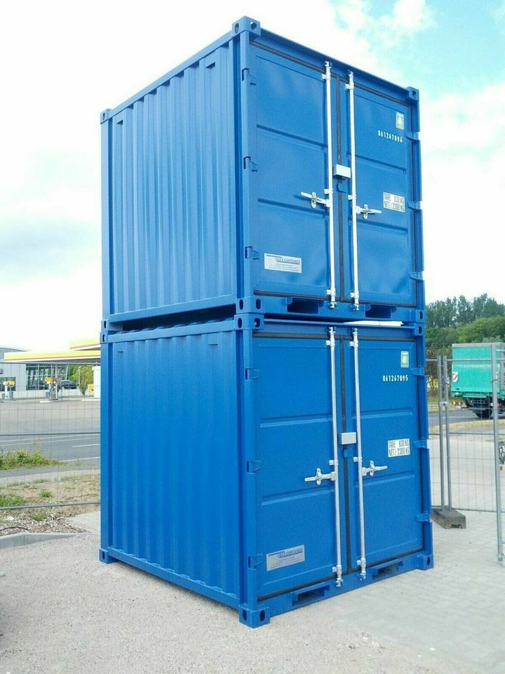 Lagercontainer Seecontainer 8" 10" neu zum Kauf auch 20" Fuß blau in Bad Doberan