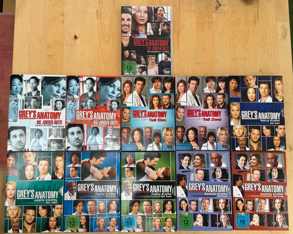 DVD GREY‘S ANATOMY Staffel 1-6 komplett in Stadtbergen