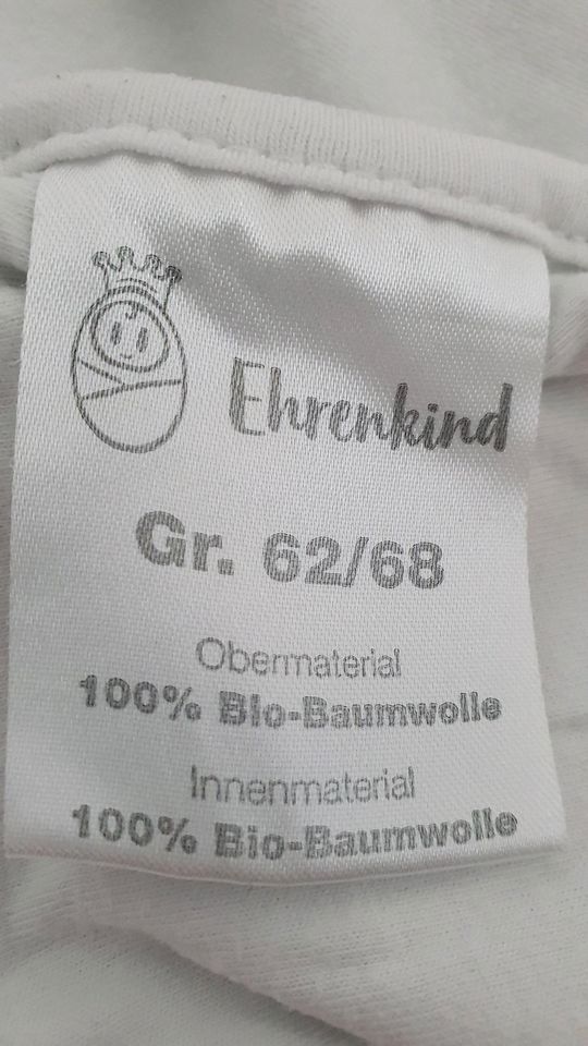 Sommer-Schlafsack Ehrenkind, 62/68, 1.0 TOG in Solingen