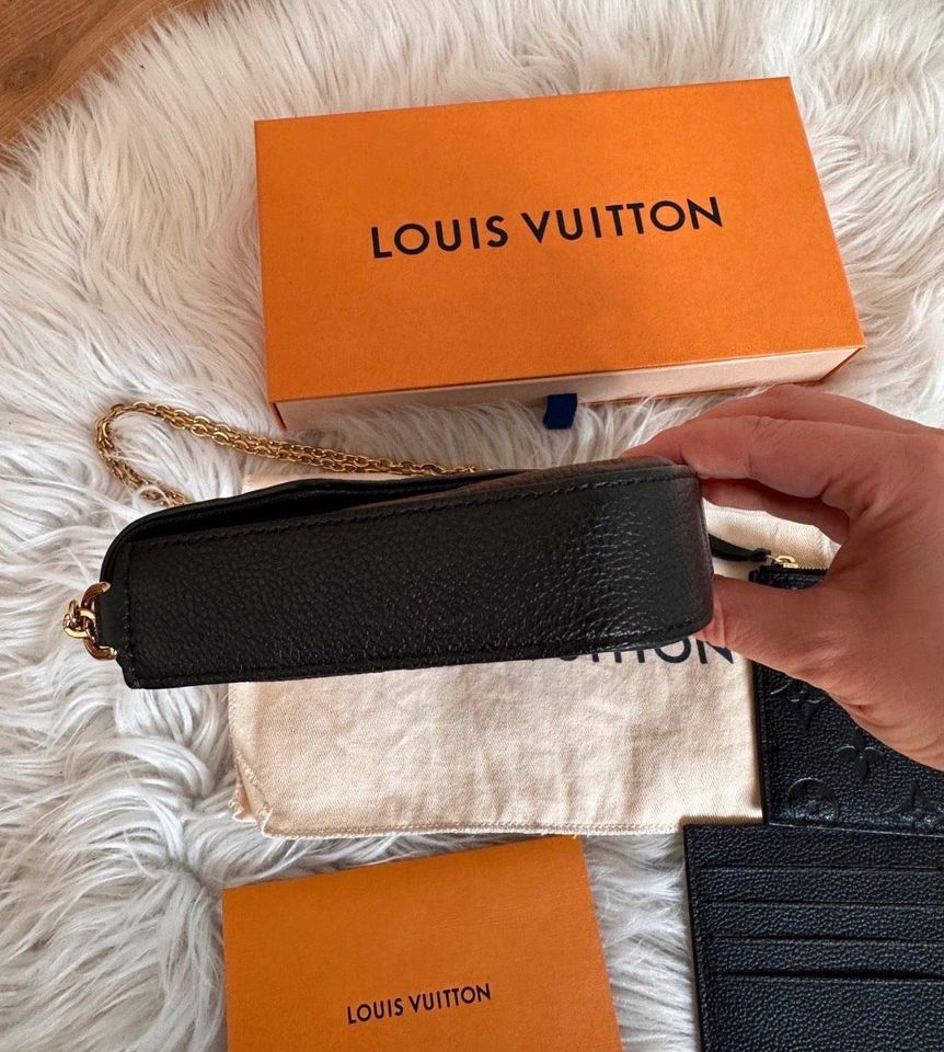 Louis Vuitton Pochette Felicie Empreinte schwarz noir in Oedheim