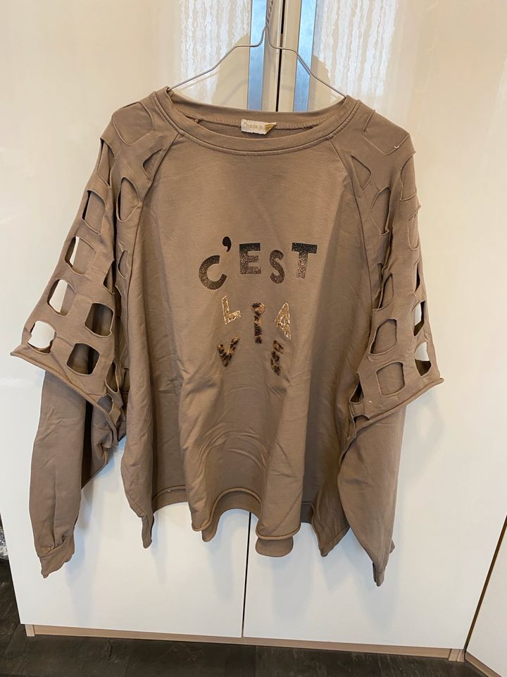 Made in Italy, Sweatshirt, taupe, extrem oversized in Nürnberg (Mittelfr)