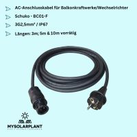 AC-Anschlusskabel für Balkonkraftwerke / Stecker-Solaranlagen (Schuko-BC01F) 3,5,10m Nordrhein-Westfalen - Heinsberg Vorschau