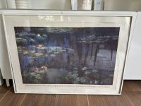 Großes Claude Monet Bild Seerosenteich Alurahmen weiß 100 x 70 cm Baden-Württemberg - Sachsenheim Vorschau