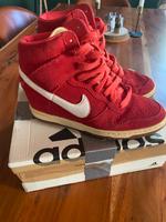 Nike High Top Sneaker – Rot/Weiß – Größe 40– Retro Look Niedersachsen - Seelze Vorschau