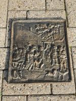 Ofen Kamin Gusseisen Bild Relief antik Sammler selten Vorkrieg Nordrhein-Westfalen - Senden Vorschau