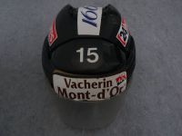 Game Worn/Game Used Helm/Eishockeyhelm Lausanne HC #15 Holzer Bayern - Augsburg Vorschau