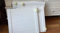 6 x Holz Türen mit Scharnieren, geschl. Lamellen, weiß lackiert Niedersachsen - Rosengarten Vorschau