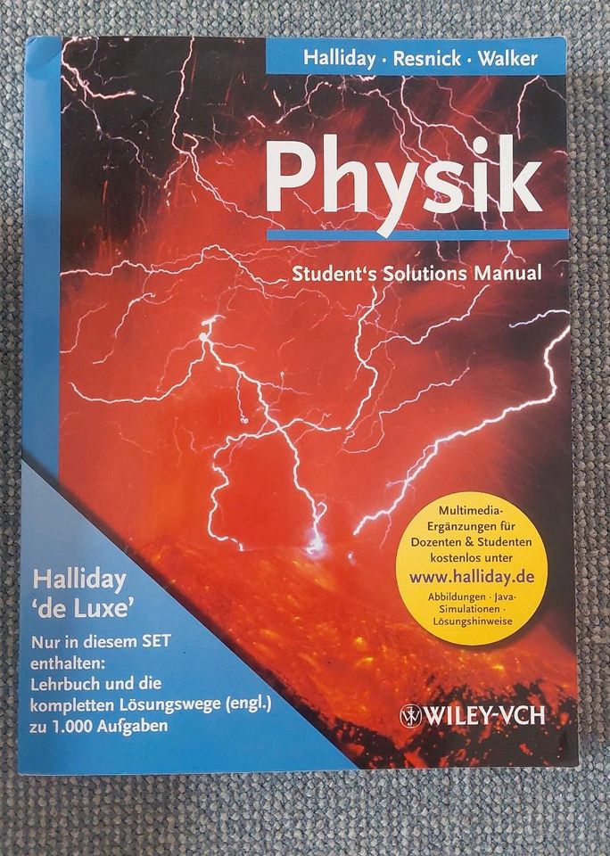 PHYSIK - Halliday Resnick Walker (inklusive Lösungsbuch) in Herrnburg