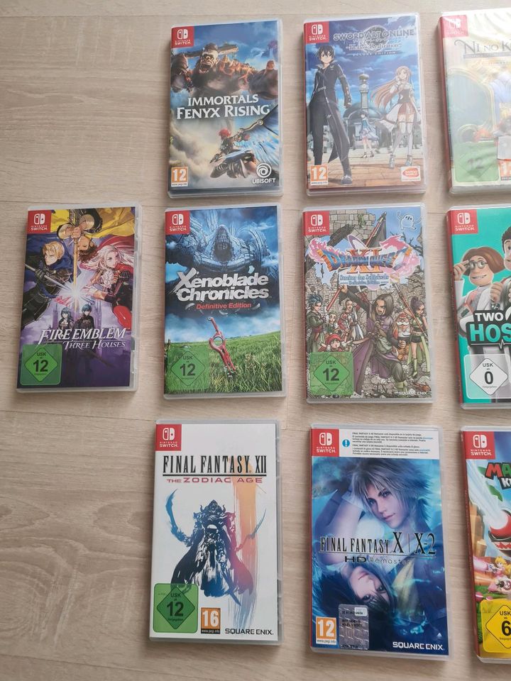 Viele Switch Spiele - Mario, Zelda, Xenoblade, Pokemon, Final Fan in Brunsbuettel