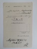 Specification für ärztliche Bemühungen Dr.med.in Alpirsbach 1903 Stuttgart - Stuttgart-Mitte Vorschau