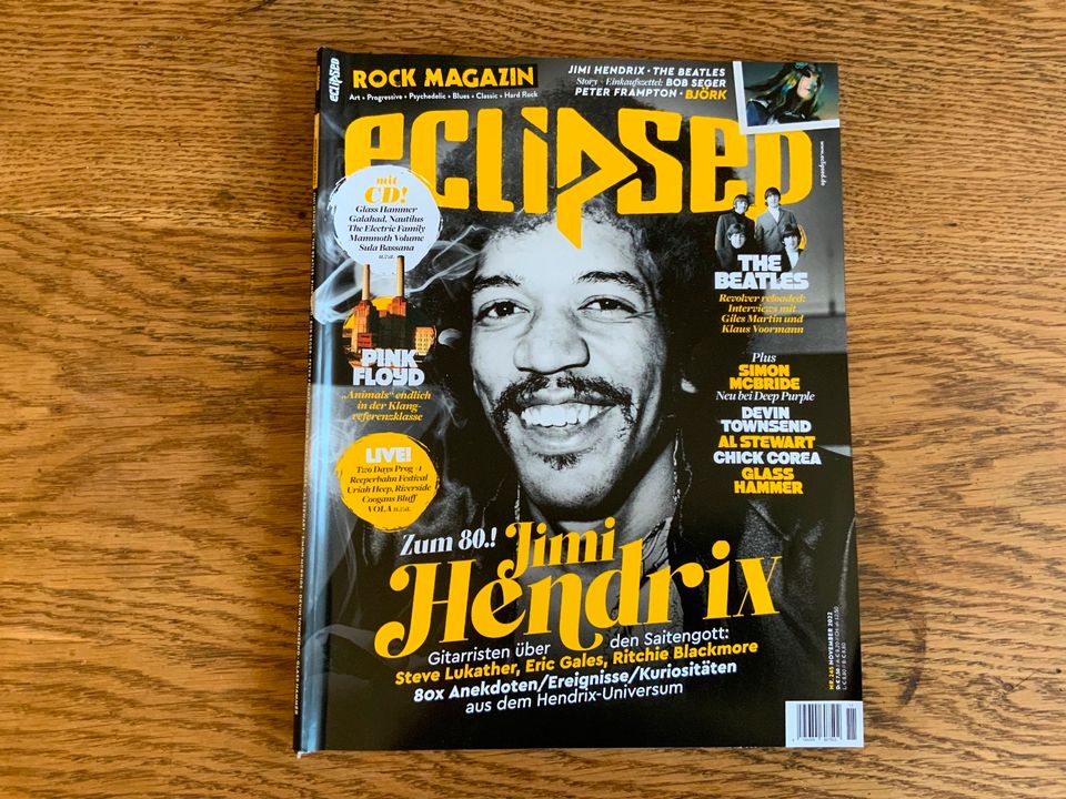 Jimi Hendrix in verschiedenen Musikmagazinen in Tönisvorst