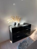 Moderne schwarze Hochglanz-Kommode mit 6 Schubladen-m Stuttgart - Stuttgart-West Vorschau