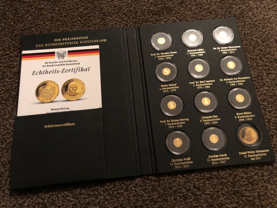 Goldmünzen, 999, Präsidenten, BRD, Neuwertig, TOP, selten in Bremerhaven