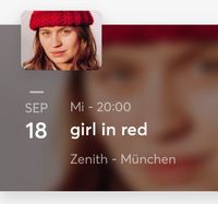 Girl in Red Ticket München Bayern - Unterhaching Vorschau