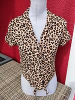 H&M Bluse Wickelbluse Leopard bauchfrei Gr. 34 neu Bayern - Mantel Vorschau