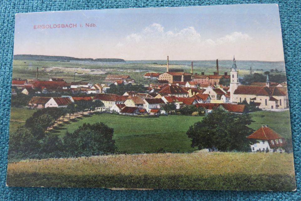 Alte Ansichtskarte Postkarte Ergoldsbach i. NDB in Eging am See