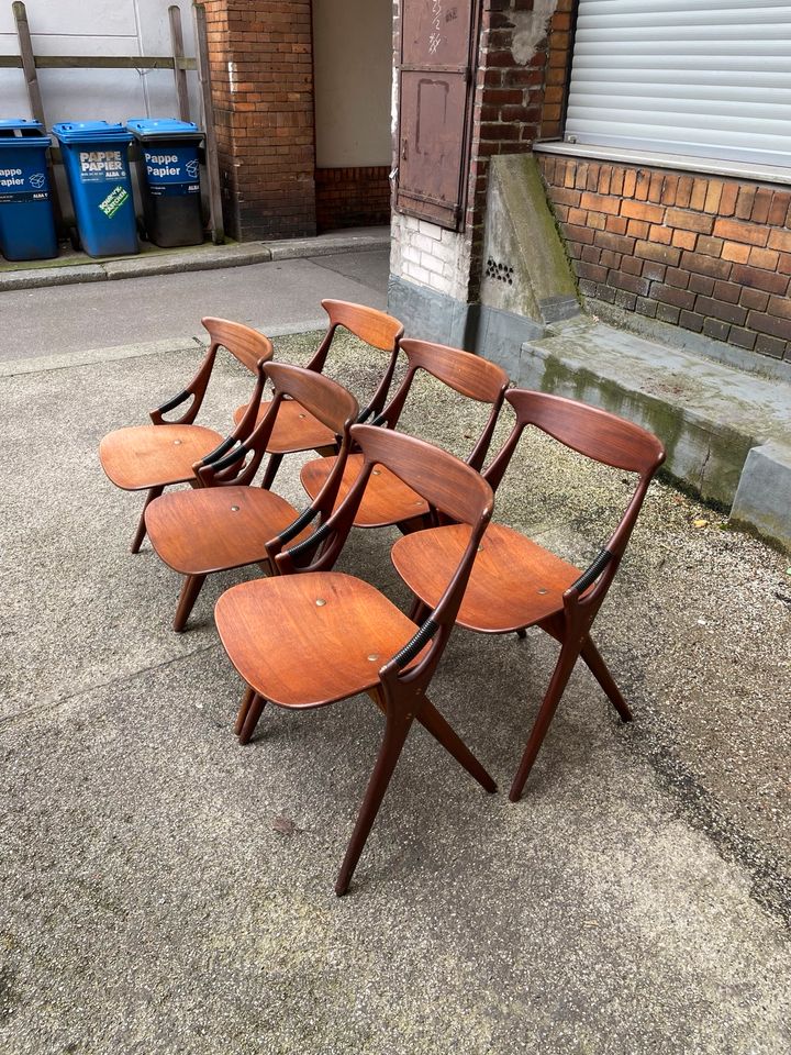 ◤ Esszimmerstühle Modell 71 von Arne Hovmand Olsen für Mogens Kold Stuhl Esstisch Teakholz Teak mid Century Vintage 50er 60er 70er Retro Esszimmer Dänisch Design Danish in Berlin