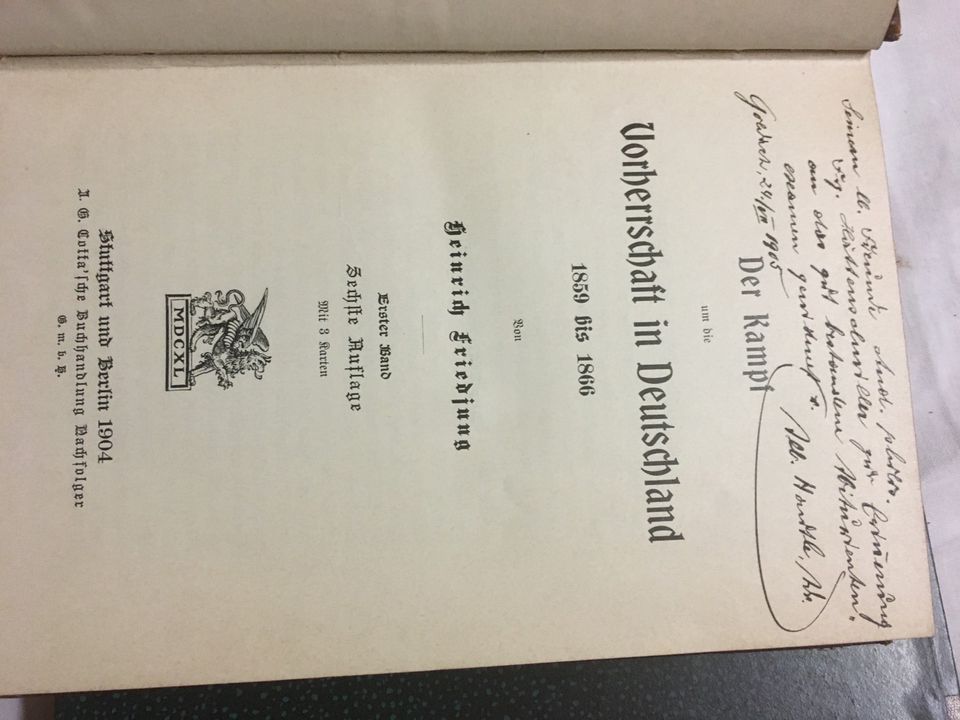 Altes Buch mit 2 Bände 1904 in Marienberg