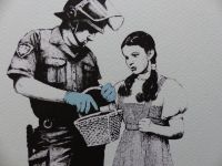 Banksy "Police Control wizard from Oz" Lithografie "GERAHMT" Nordrhein-Westfalen - Gronau (Westfalen) Vorschau