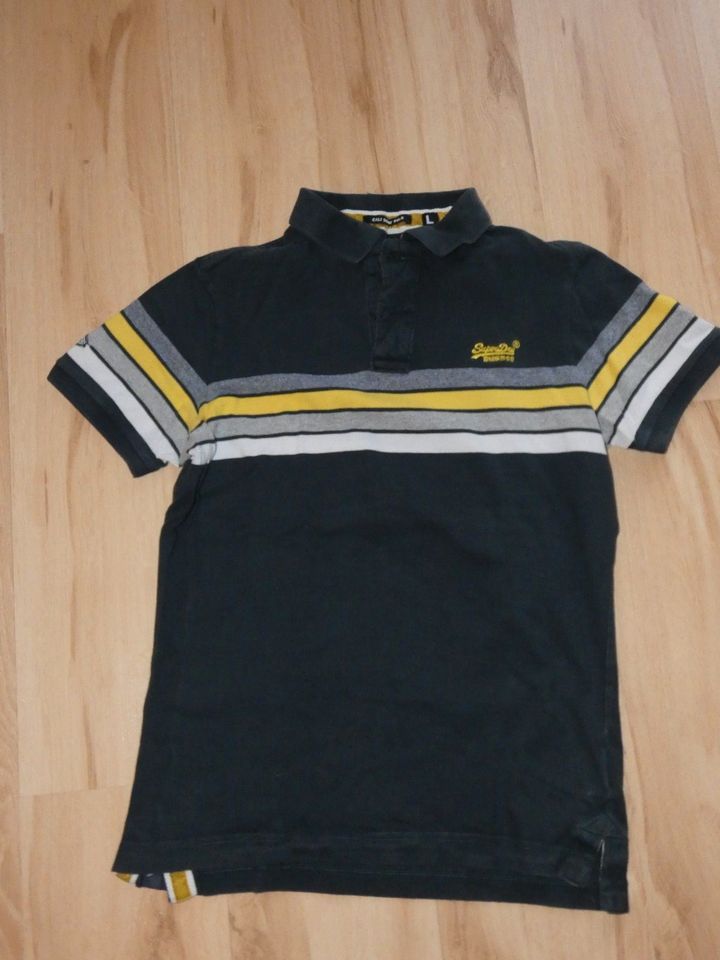 Superdry Cali Surf Poloshirt T-Shirt Shirt Gr. L in Freudenberg