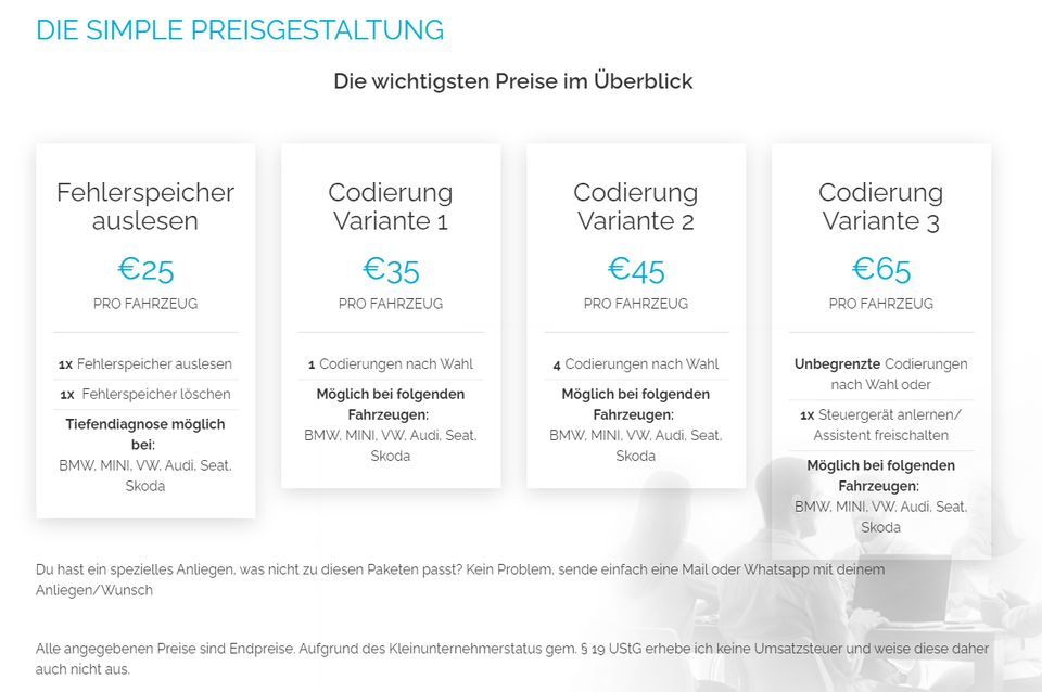 Codieren Codierung Diagnose | Audi VW Skoda Seat - ALLE MODELLE - in Ritterhude