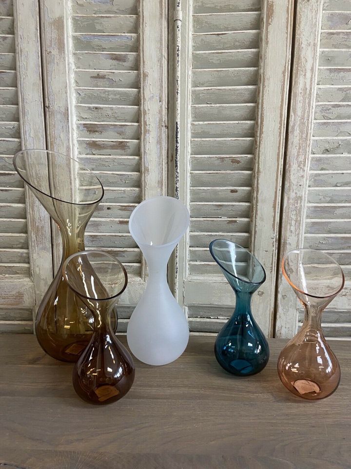 Glas Vasen in 4 Farben und 3 Größen NEU in Ottersberg
