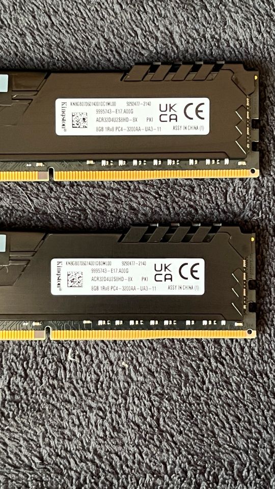 Hyper X Fury DDR4 (2x8 GB = 16GB) Arbeitsspeicher in Kaufering