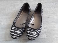 ☆☆Damen Ballerina 36 silber schwarz Zebra Pailetten☆☆ Hessen - Fulda Vorschau